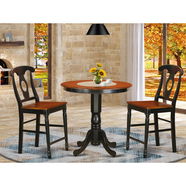 3  Pc  Dining  counter  height  set  -  Dinette  Table  and  2  counter  height  stool.