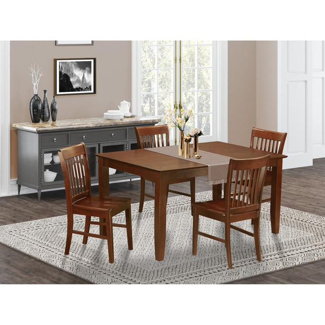 5  PC  Dining  set-Dining  Table  with  4  Kitchen  Dining  Chairs