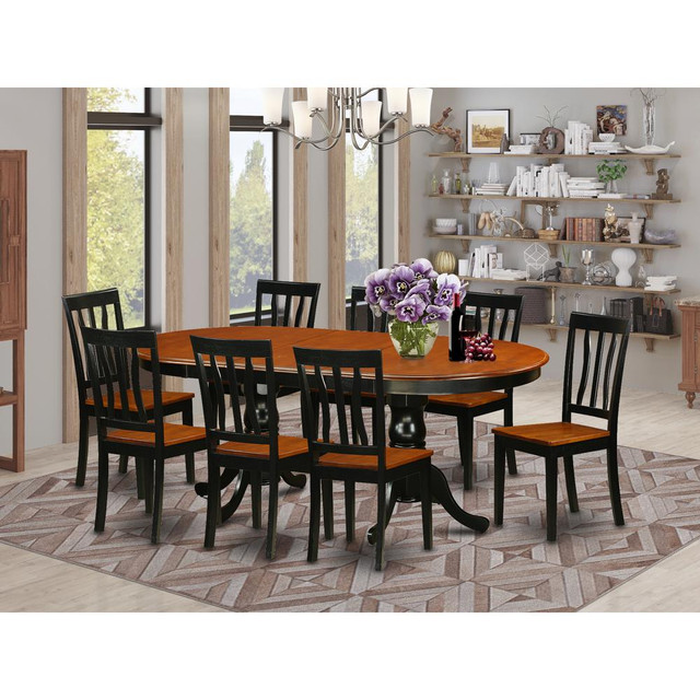 9  Pc  Dining  room  set-Dining  Table  with  8  Dining  Chairs