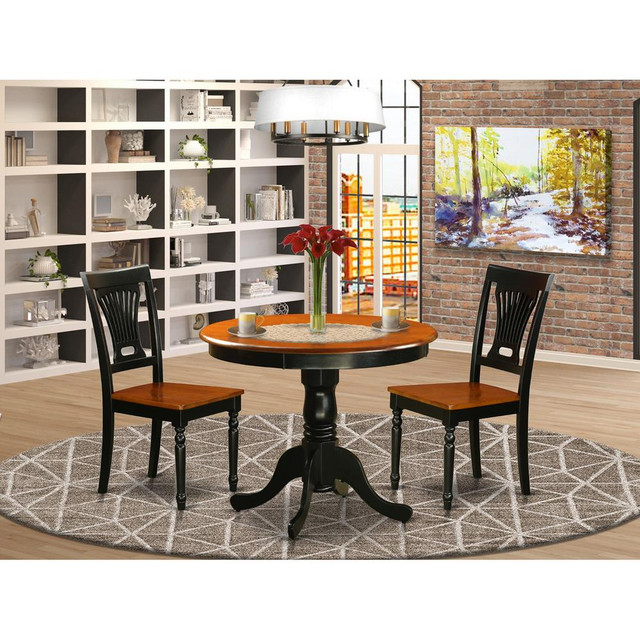 Dining  set  -  3  Pcs  with  2  Wooden  Chairs