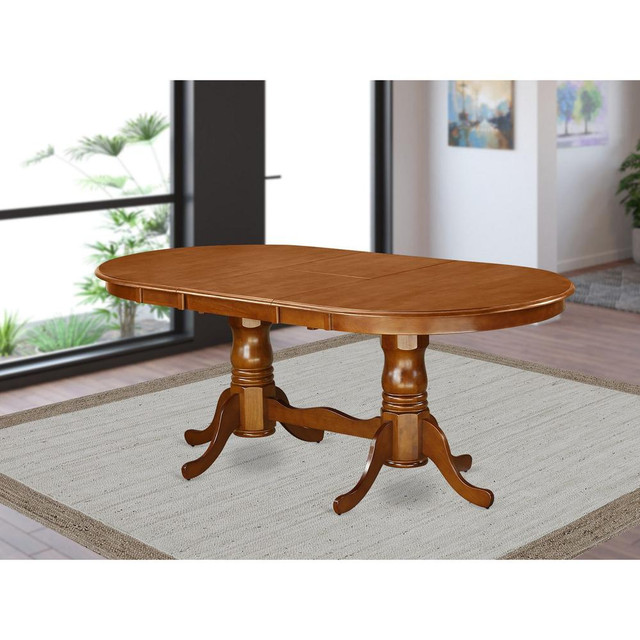 Plainville    Table  with  18"  butterfly  Leaf  -Saddle  Brown