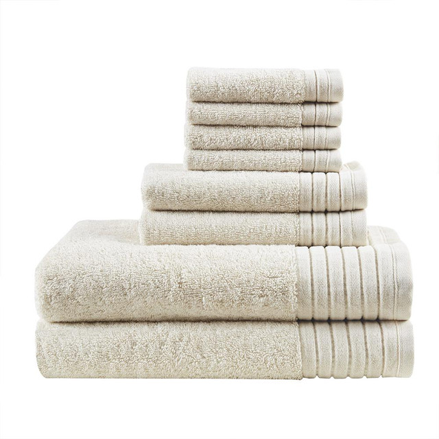 100% Cotton Solid Dyed 8pcs Towel Set,MPS73-403
