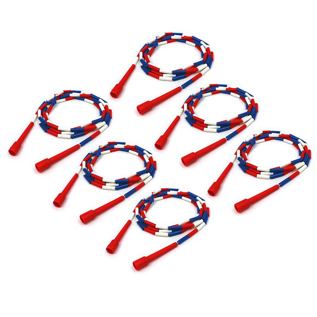 Segmented Plastic Jump Rope, 10', Pack of 6
