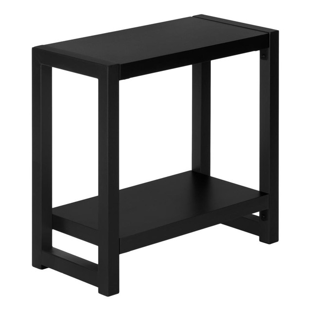Accent Table - 22"H, Black In Black Metal