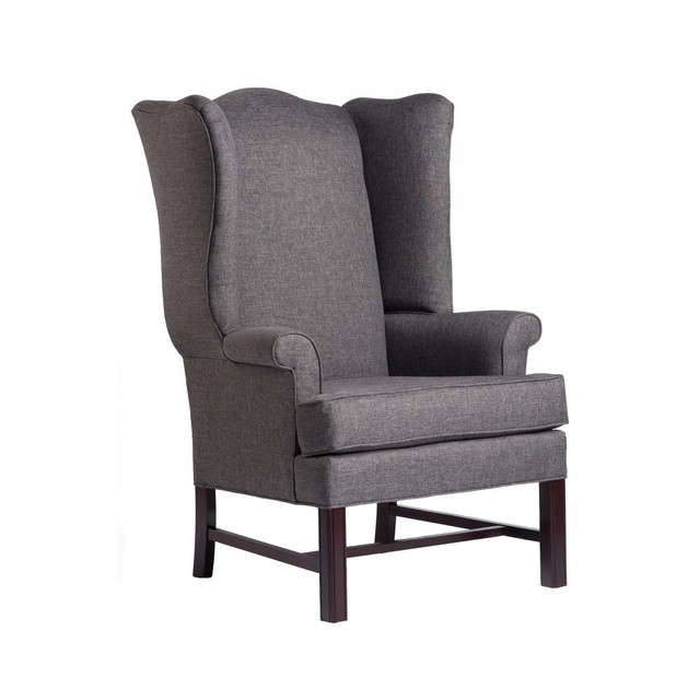 Chippendale Wing Chair - Jitterbug Gray