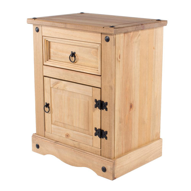 Model COR510 Cottage Series Wood Night Stand in Corona Brown