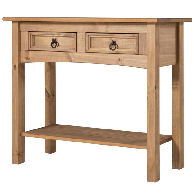 Model COR934 Cottage Series Solid Wood Hall Table in Corona Brown