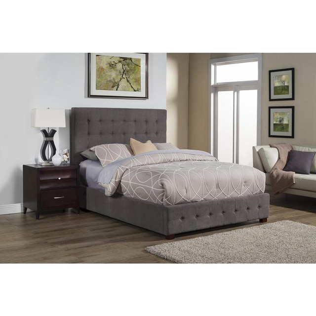 Alma Standard King Bed, Charcoal