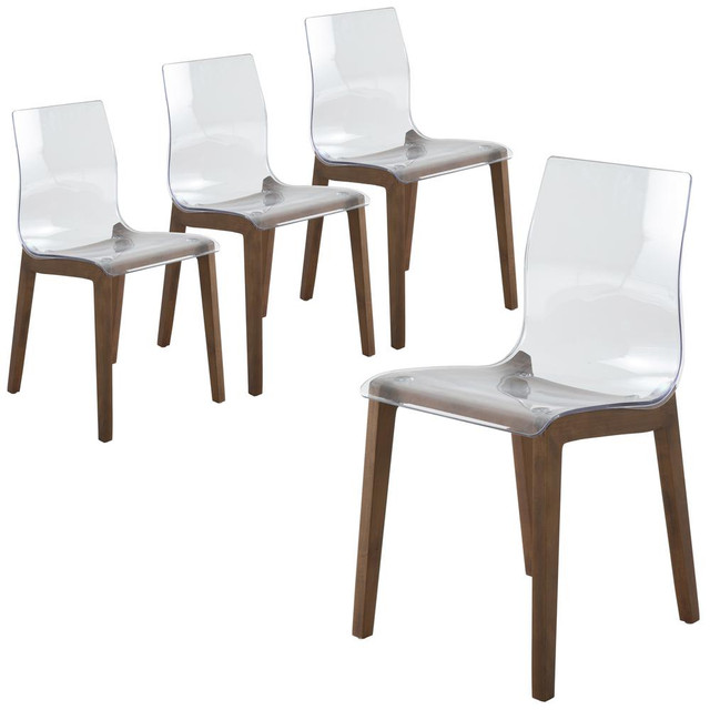 Marsden Modern Dining Side Chair With Beech Wood Legs Set of 4