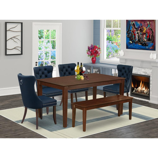 6 Piece Dinette Set Consists of a Rectangle Dining Table
