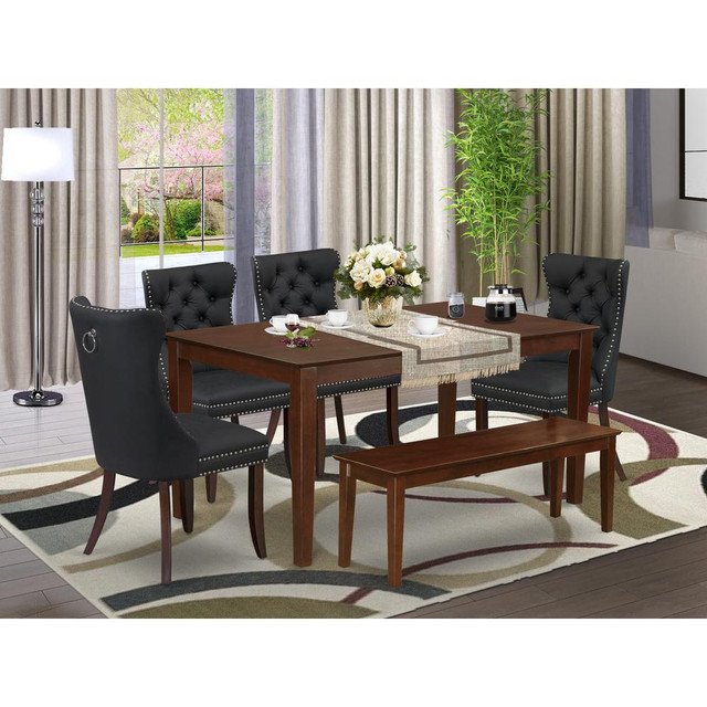 6 Piece Dinette Set Consists of a Rectangle Dining Room Table