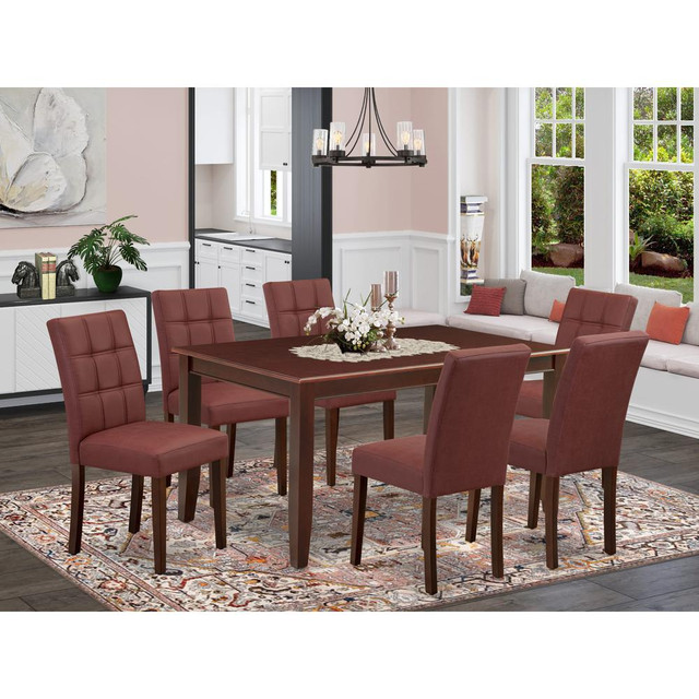 7 Piece Table Set consists A Modern Dining Table