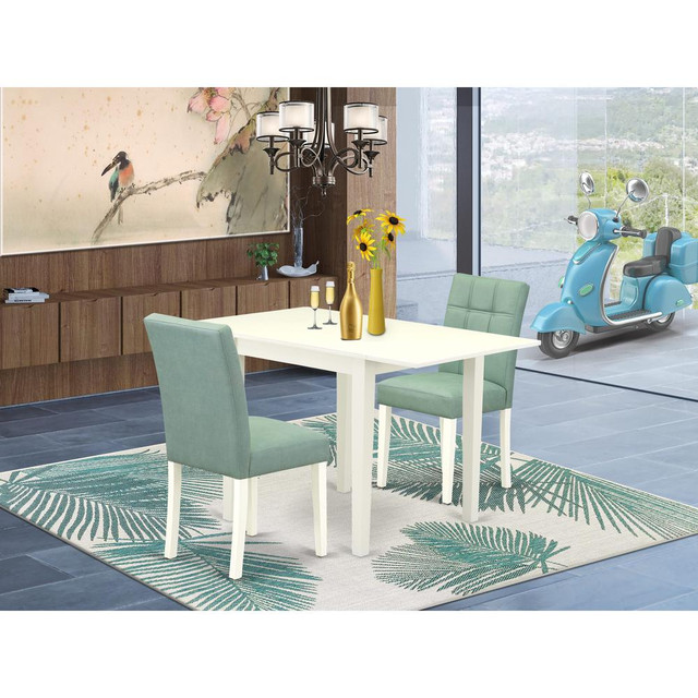 3 Piece Modern Dining Set consists A Kitchen Table