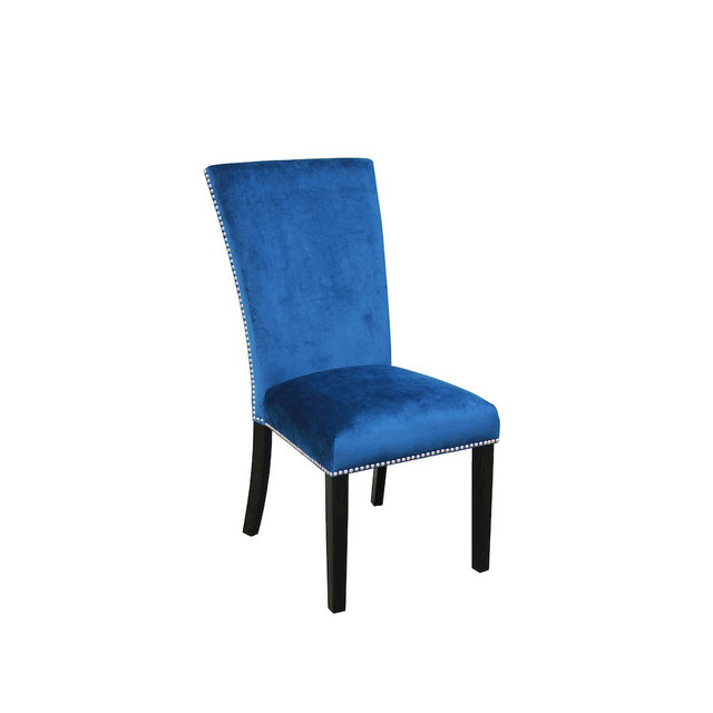 Camila Blue Velvet Dining Chair