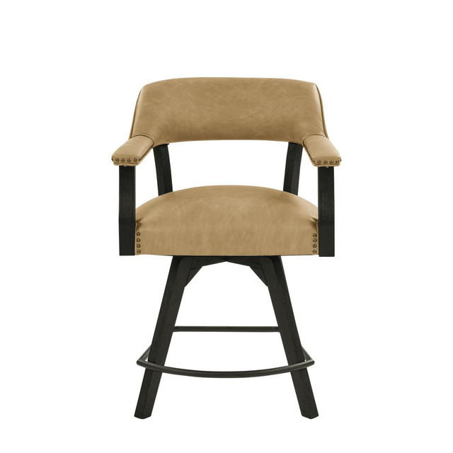 Rylie Counter Sand PU Arm Chair