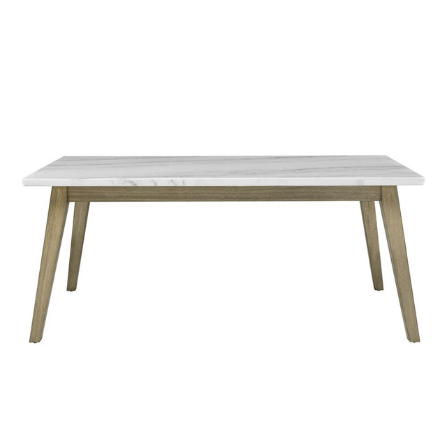 Vida White Marble Top Dining Table