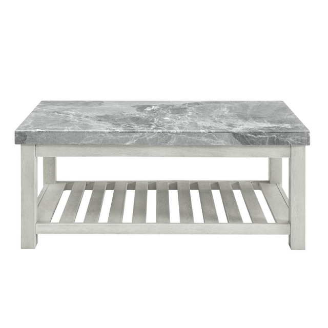 Canova Gray Marble Top Cocktail Table