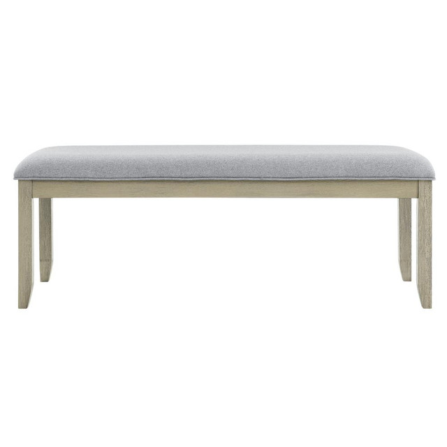 Carena Backless Dining Bench Gray