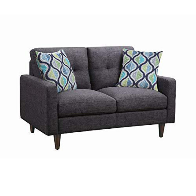 Watsonville Tufted Back Loveseat Grey