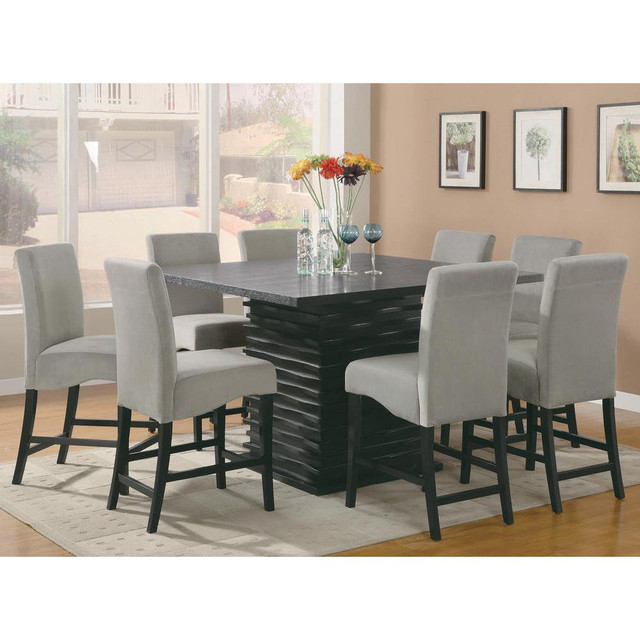 Stanton 7-piece Dining Set Black and Grey