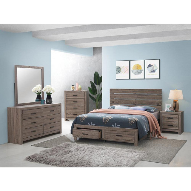 Brantford 5-piece Eastern King Storage Bedroom Set Barrel Oak