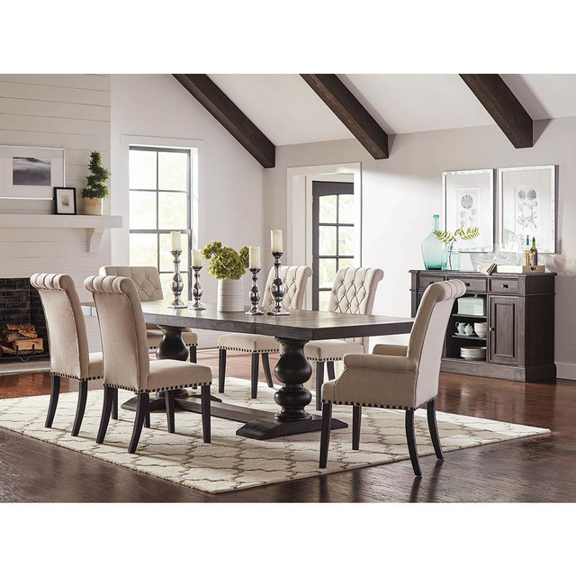 Phelps Rectangular Dining Table Antique Noir