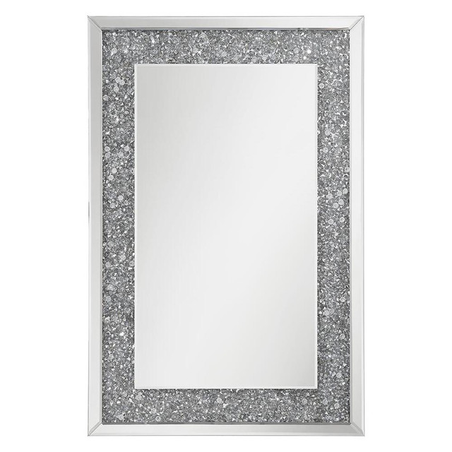 Valerie Crystal Inlay Rectangle Wall Mirror