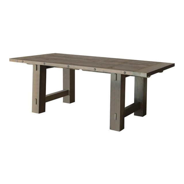 Calandra Rectangle Dining Table with Extension Leaf Vintage Java