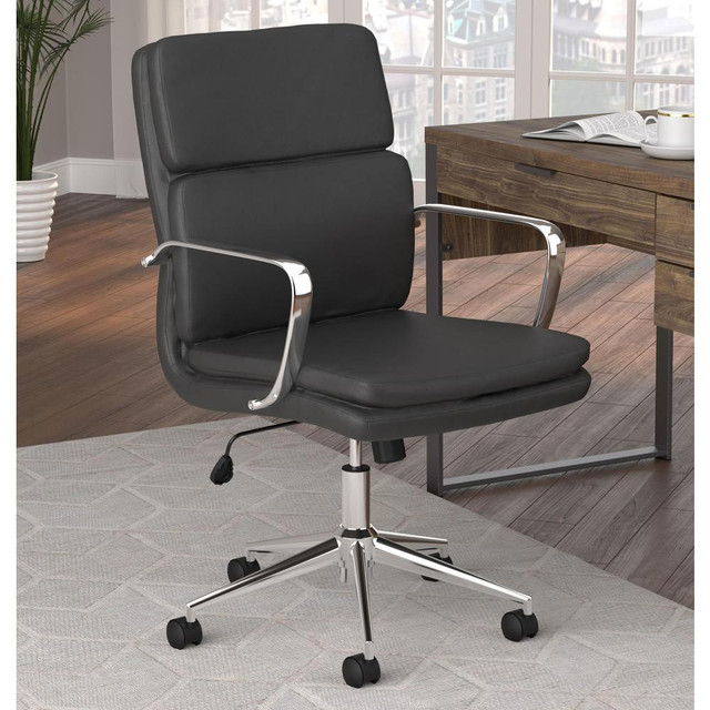 Ximena Standard Back Upholstered Office Chair Black