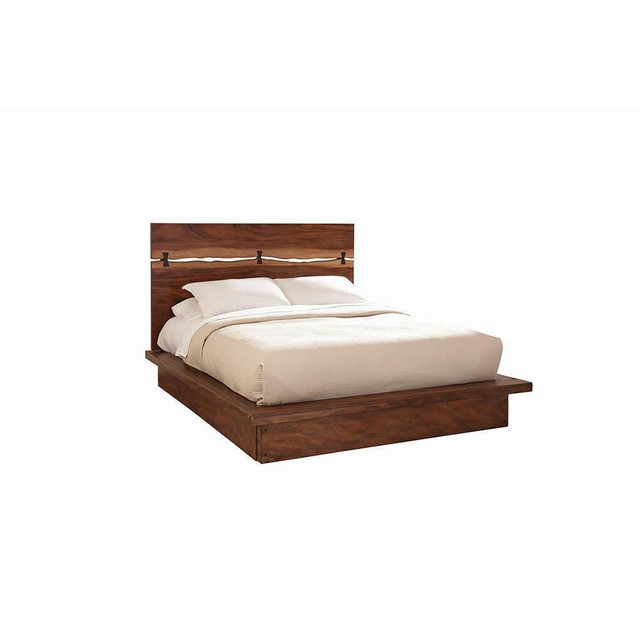 Winslow Queen Bed Smokey Walnut and Coffee Bean