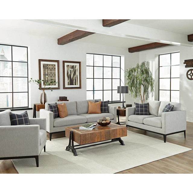 Apperson 3-piece Living Room Set Grey