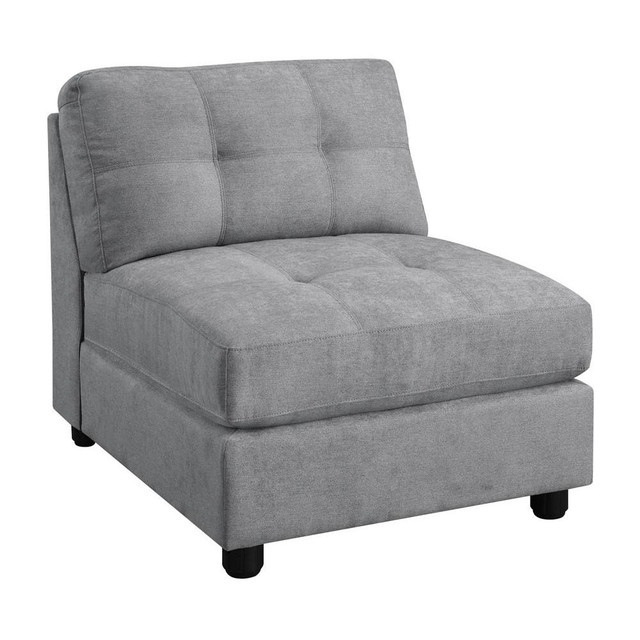 Claude 7-piece Upholstered Modular Tufted Sectional Dove