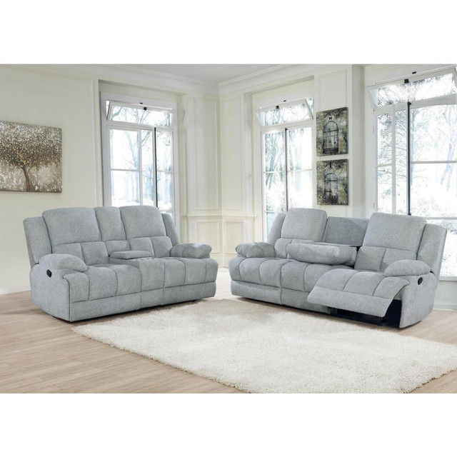 Waterbury 2-Piece Pillow Top Arm Motion Living Room Set Grey