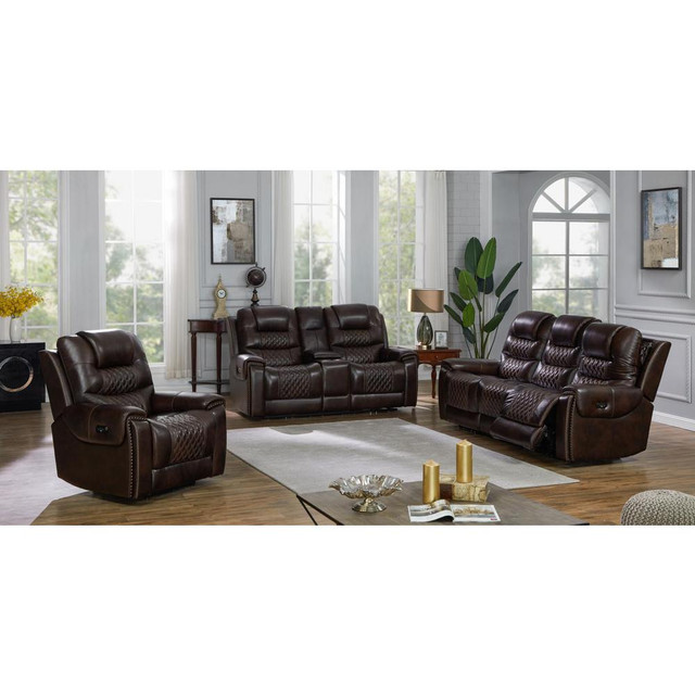 North Motion Collection 3 Pc Set Transitional, Dark Brown