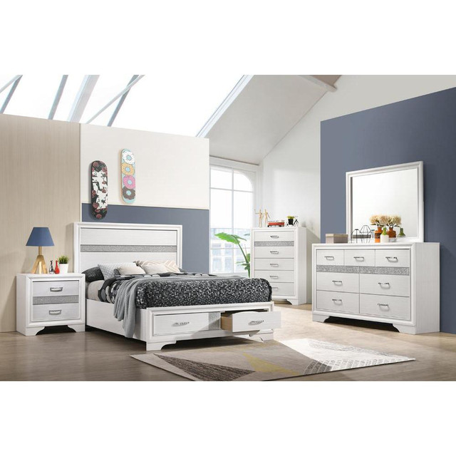 Miranda 5-piece Full Storage Bedroom Set White