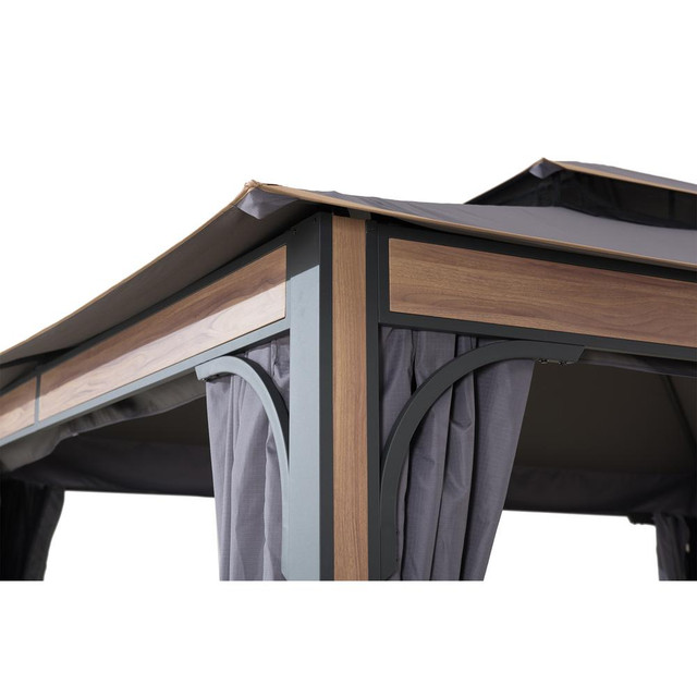 Howards Outdoor Patio Steel Frame 2-Tier Soft Top Gazebo