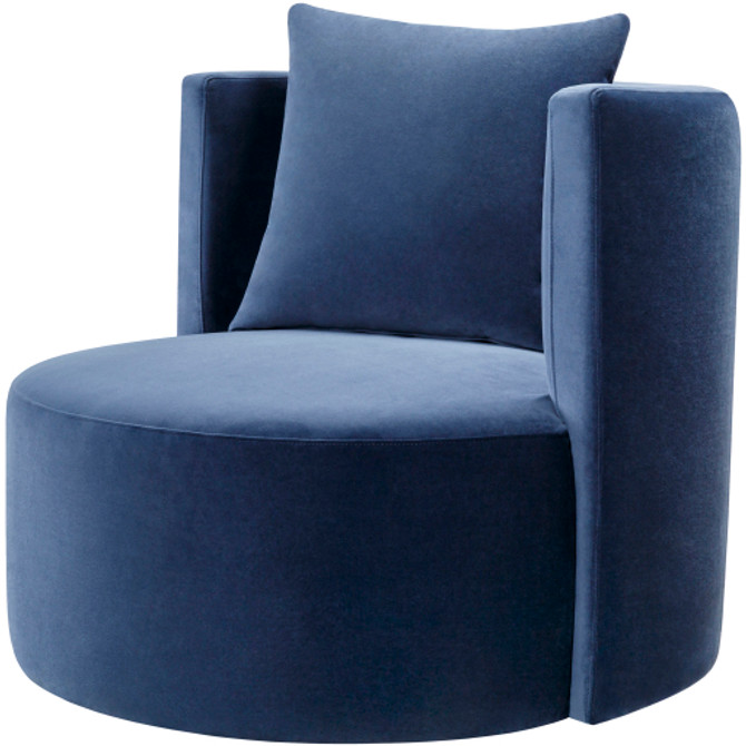 Lorient Velvet Swivel Chair