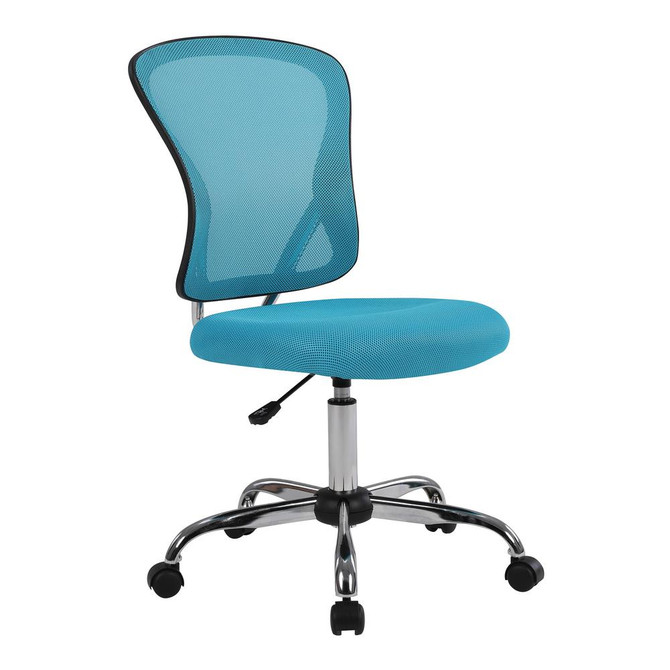Gabriella Task Chair with Blue Mesh Seat and Back