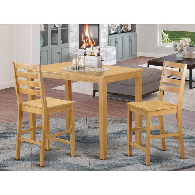 3  Pc  counter  height  pub  set  -  counter  height  Table  and  2  counter  height  Dining  chair.