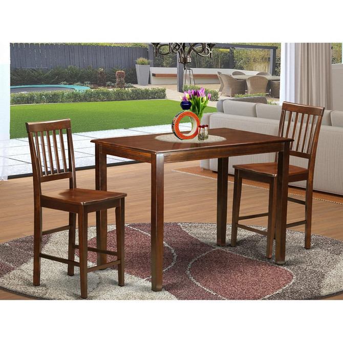 3  Pc  counter  height  Table  and  chair  set  -  high  Table  and  2  counter  height  Chairs.