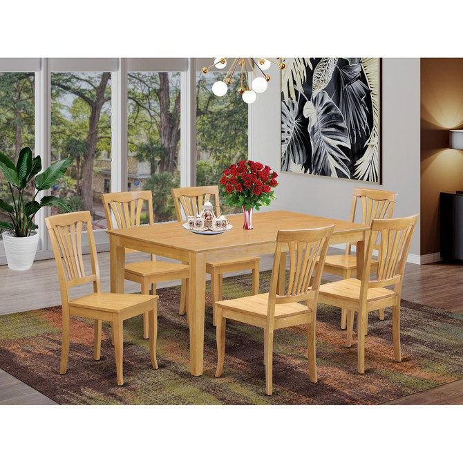 7  Pc  Dining  room  set  -  Dining  Table  and  6  Dining  Chairs