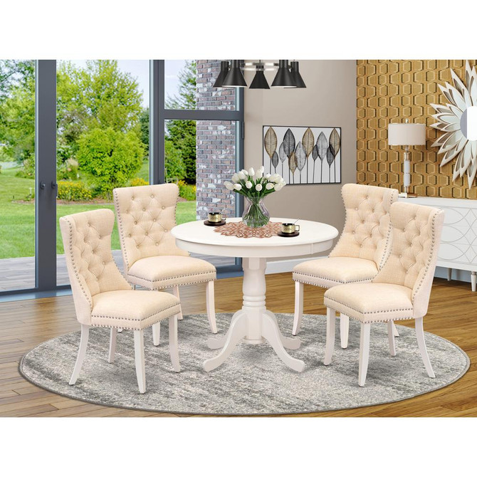 5 Piece Modern Dining Table Set