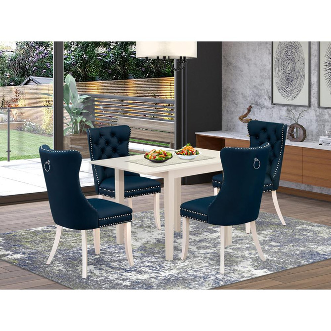 5 Piece Modern Dining Table Set