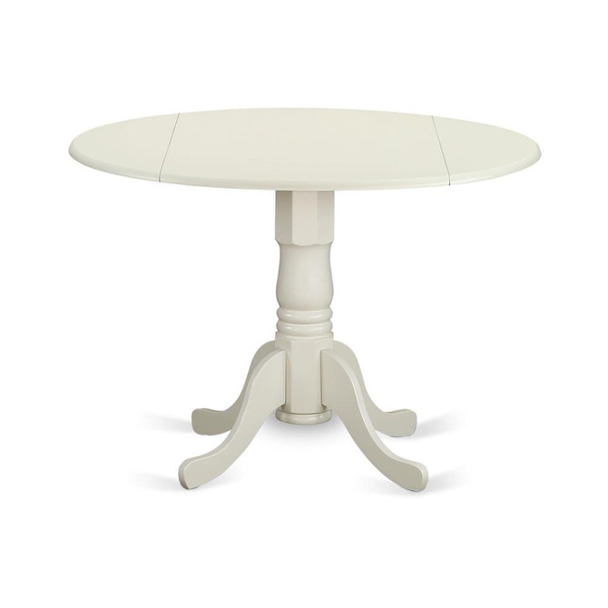 5 Piece Dining Table Set Contains a Round Kitchen Table with Dropleaf