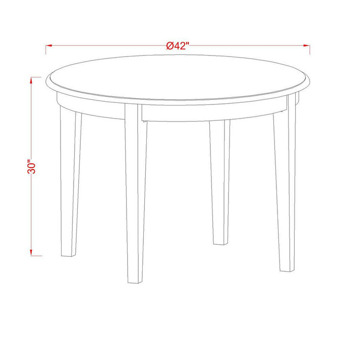 3 Piece Kitchen Table Set Contains a Round Dining Table