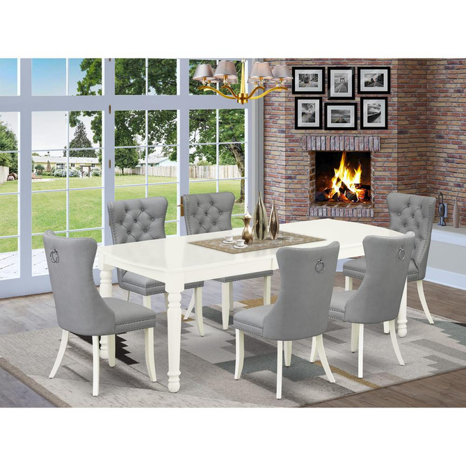 7 Piece Dining Room Set Consists of a Rectangle Kitchen Table
