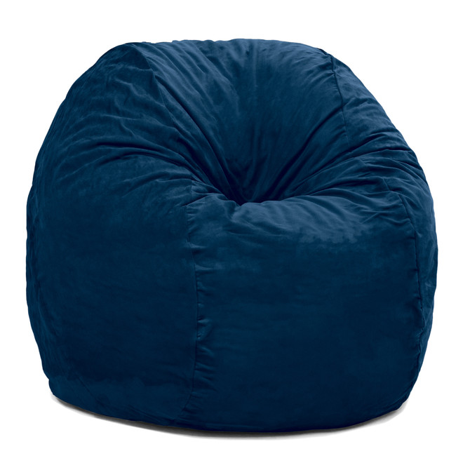Jaxx Saxx 5 Foot Large Bean Bag w/ Removable Cover, Navy