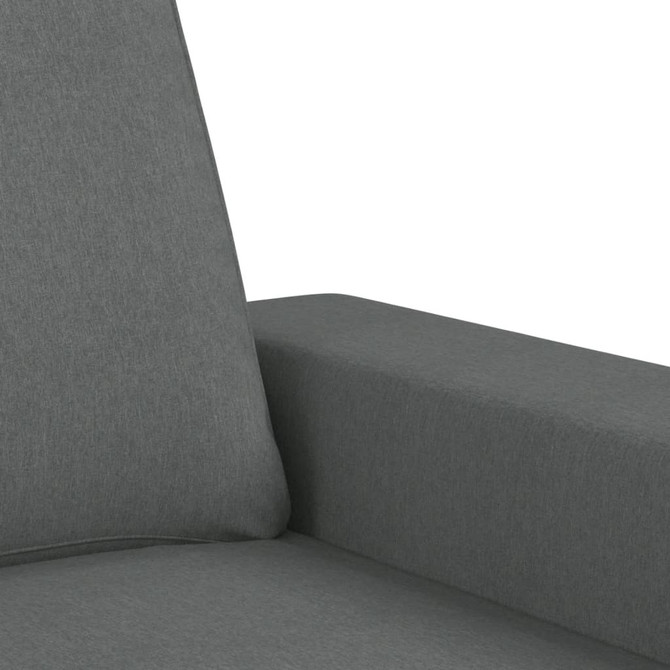 4 Piece Sofa Set Dark Gray Fabric