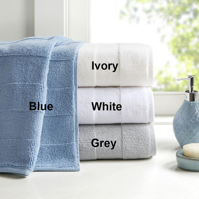 100% Cotton Solid Stripe 6pcs Towel Set,MPS73-373