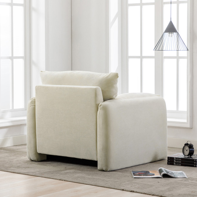 Modern Style Chenille Oversized Armchair Accent Chair Single Sofa Lounge Chair
